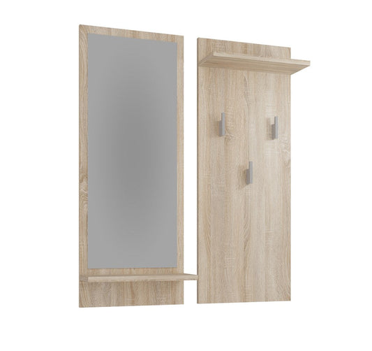 KAMERON - Porte-manteau d’entrée avec miroir