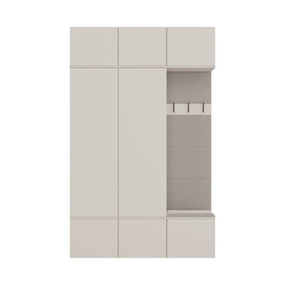HAGA - Set ingresso con 2 mobili + appendiabiti + panca