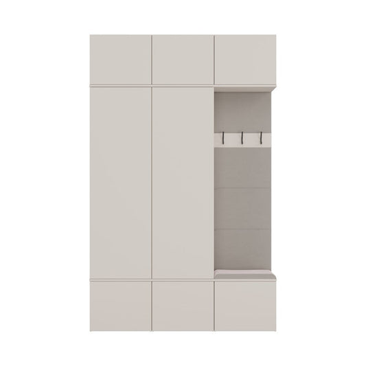 HAGA - Set ingresso con 2 mobili + appendiabiti + panca