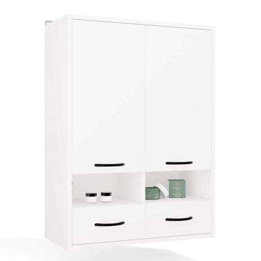 NINA - Mobile da bagno con 8 ripiani e 2 cassetti