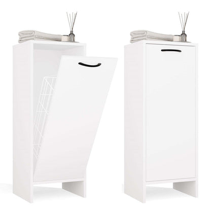 NINA - Armoire de salle de bain avec panier à linge