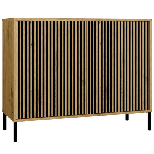 KAMARO - Cassettiera moderna con 4 ripiani e 2 ante