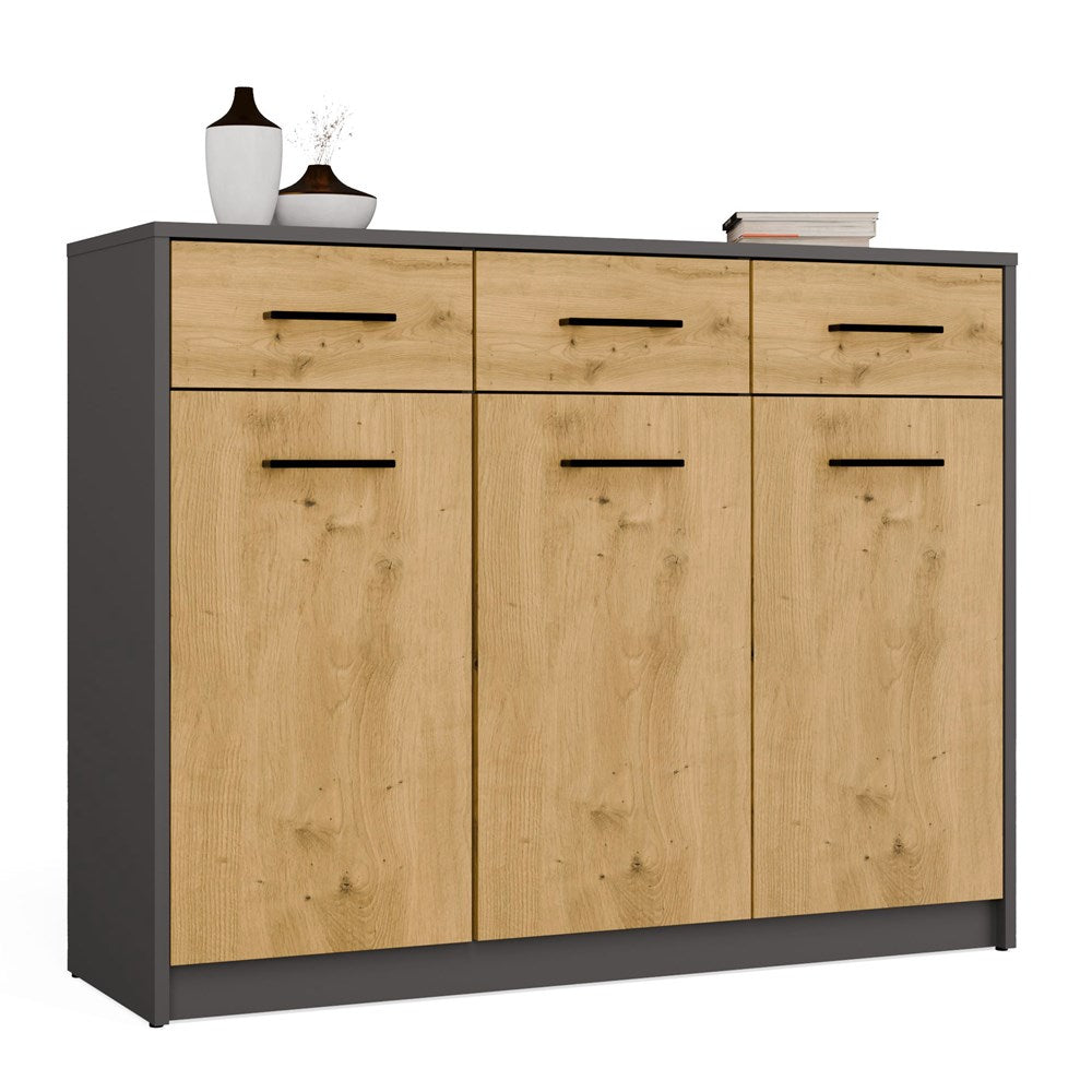 SIMPLO - Credenza a 3 ante e 3 cassetti