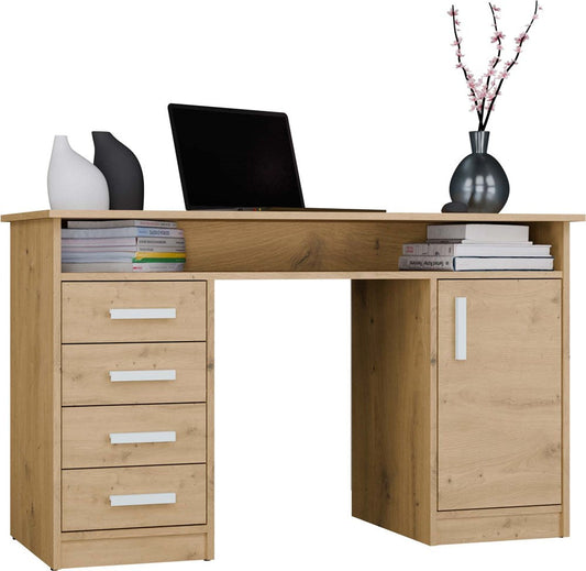 ADA - Scrivania da 125 cm con 4 cassetti