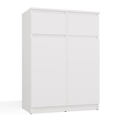 MALEX - Commode moderne 2 portes & 2 tiroirs