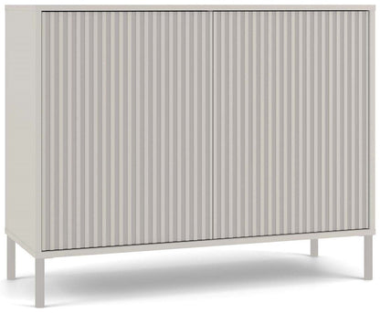KAMARO - Commode moderne 4 étagères et 2 portes