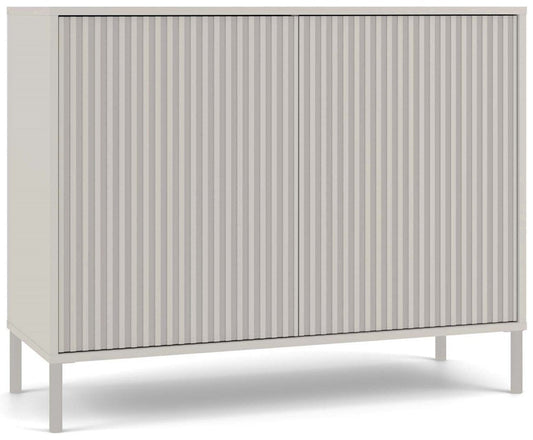 KAMARO - Cassettiera moderna con 4 ripiani e 2 ante